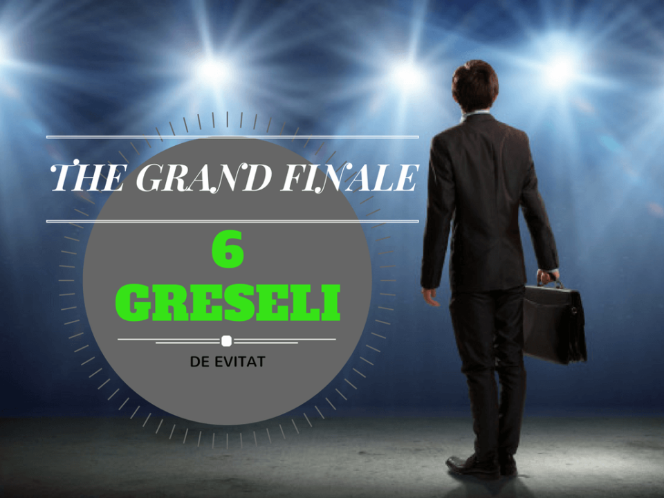 6 greșeli de evitat la încheierea unui discurs