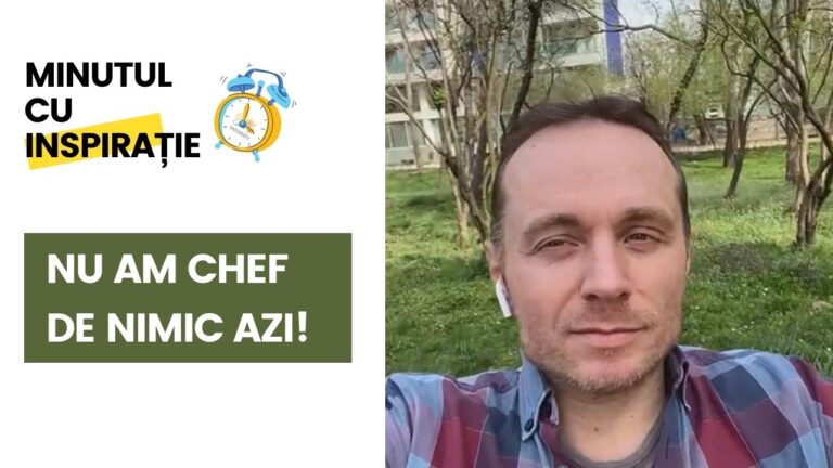 ” Nu am chef de nimic azi și am o grămadă de treabă! “